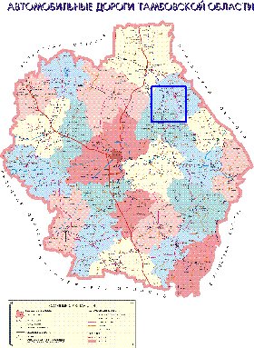 carte de Oblast de Tambov