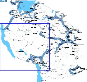 mapa de Tanzania em ingles