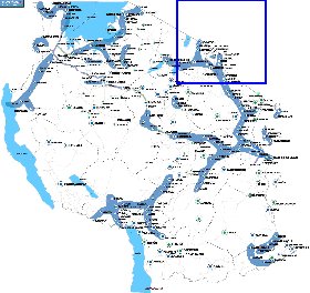 mapa de Tanzania em ingles