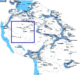 carte de Tanzanie en anglais