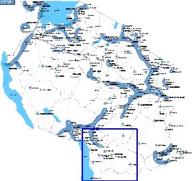 mapa de Tanzania em ingles