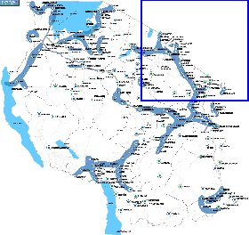 mapa de Tanzania em ingles