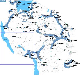 mapa de Tanzania em ingles