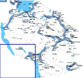 mapa de Tanzania em ingles