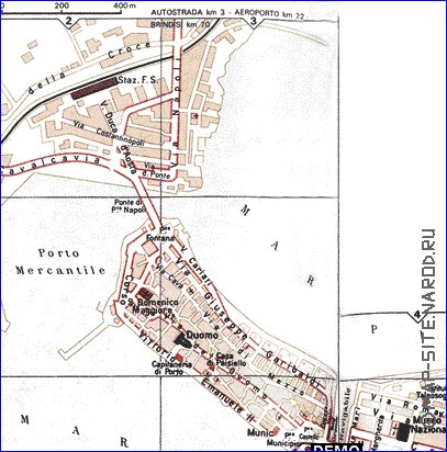 mapa de Taranto