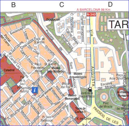 mapa de Tarragona
