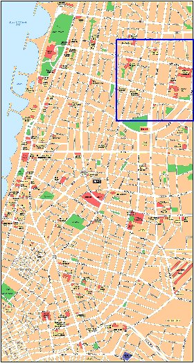 mapa de Tel Aviv-Yafo