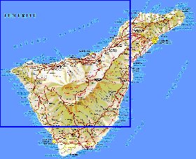 carte de Tenerife en espagnol