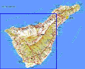 carte de Tenerife en espagnol