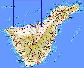 carte de Tenerife en espagnol