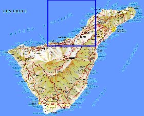 carte de Tenerife en espagnol