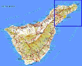 carte de Tenerife en espagnol