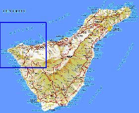 carte de Tenerife en espagnol