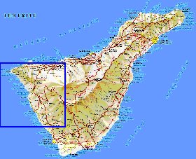 carte de Tenerife en espagnol