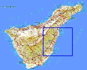 carte de Tenerife en espagnol