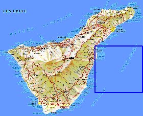 carte de Tenerife en espagnol