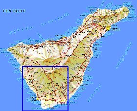 carte de Tenerife en espagnol