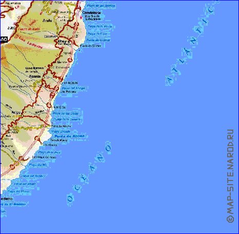 carte de Tenerife en espagnol