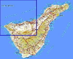 carte de Tenerife en espagnol