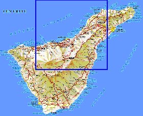 carte de Tenerife en espagnol