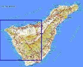 carte de Tenerife en espagnol