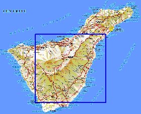 carte de Tenerife en espagnol