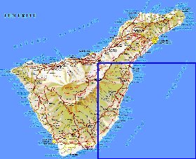 carte de Tenerife en espagnol