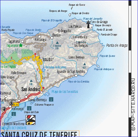 carte de Tenerife