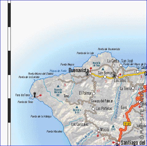 carte de Tenerife