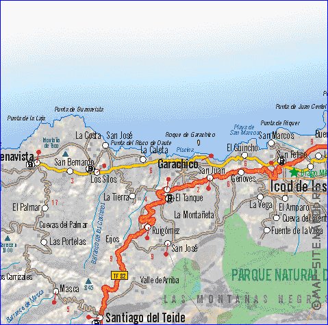 carte de Tenerife