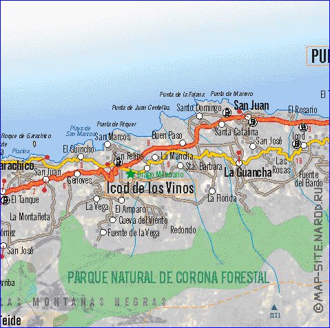 carte de Tenerife