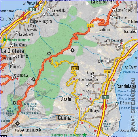 carte de Tenerife