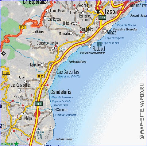 carte de Tenerife