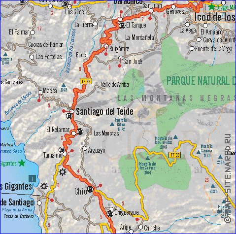 carte de Tenerife