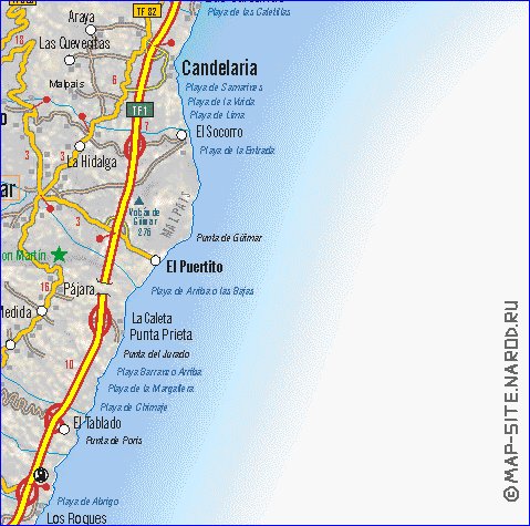 carte de Tenerife