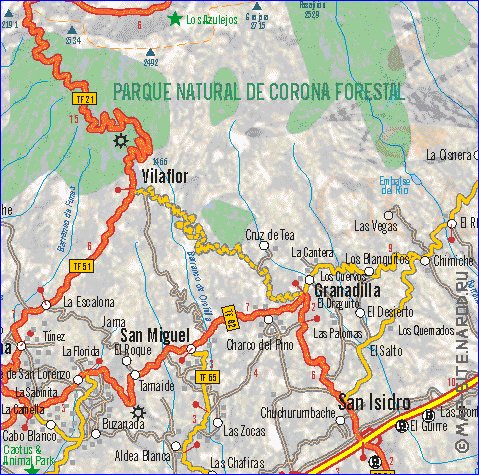 carte de Tenerife