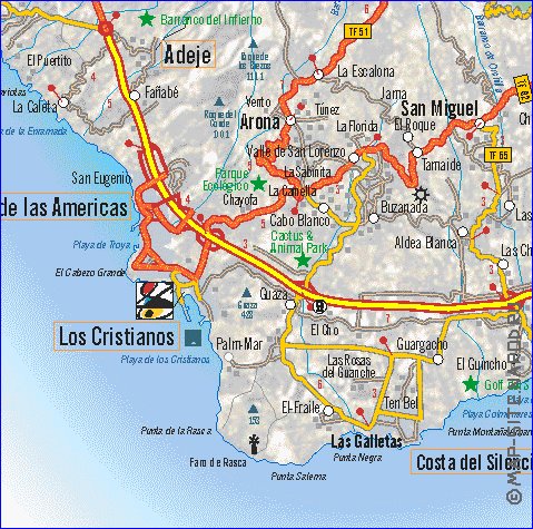 carte de Tenerife