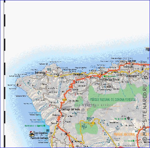 carte de Tenerife