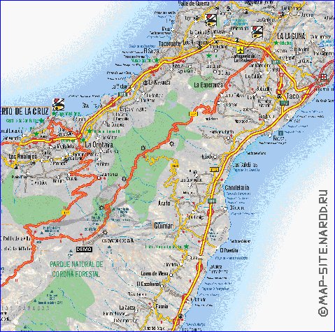 carte de Tenerife