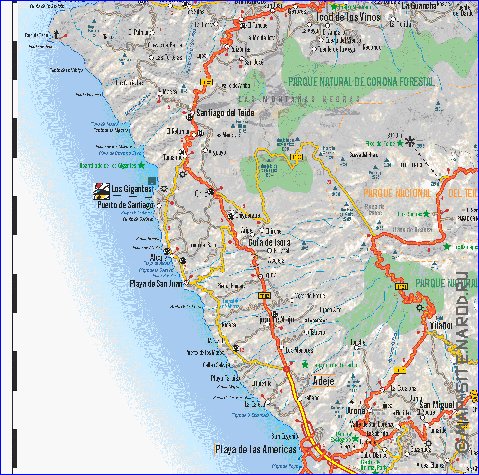 carte de Tenerife