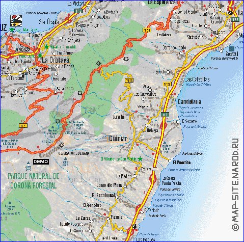 carte de Tenerife