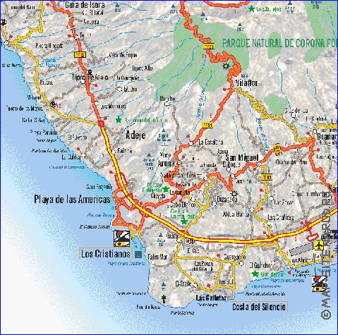 carte de Tenerife