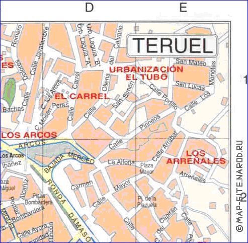 mapa de Teruel