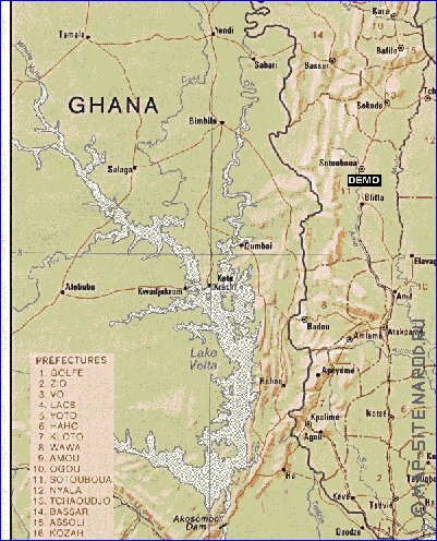 carte de Togo