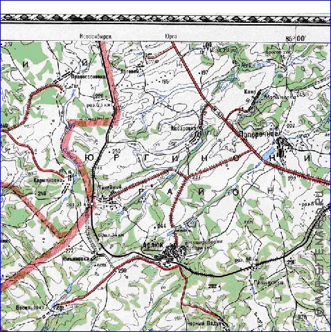 Карта тогучинского района новосибирской области подробная карта