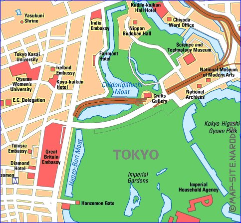 carte de Tokyo