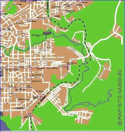 Transport carte de Tomsk