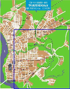 Transport carte de Tomsk