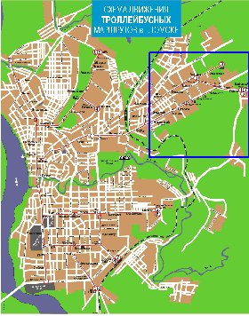 Transport carte de Tomsk