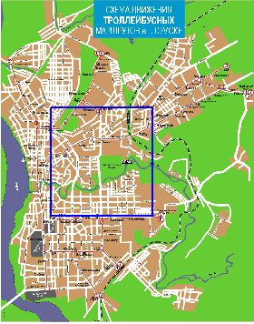 Transport carte de Tomsk